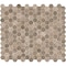 Msi Driftwood Hexagon 11.02 In. X 12.76 In. X 6 Mm Glass Mesh-Mounted Mosaic Tile, 15PK ZOR-MD-0120 - alternate 1